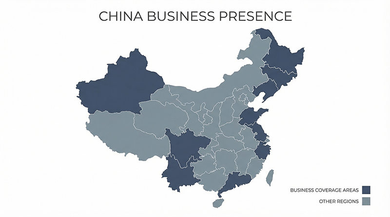 全国供应链网络分布图